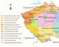 Posizione economico-geografica e politico-geografica della Repubblica Ceca Posizione geografica della Repubblica Ceca