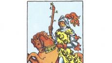 Elemento del fuoco - Significato della carta dei Tarocchi del Cavaliere di Bastoni per la predizione del futuro